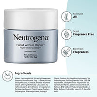 Thumbnail for Neutrogena Rapid Wrinkle Repair, Retinol Face Moisturizer, Daily Anti-Aging Neck & Face Cream with Hyaluronic Acid, Retinol Cream, Fragrance-Free, Fades Fine Lines, Wrinkles and Dark Spots, 1.7 oz