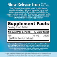 Thumbnail for 21st Century Slow Release Iron Tablets, 60 Count