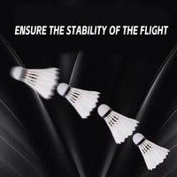 Thumbnail for ZHENAN Goose Feather Badminton Shuttlecocks,12 Pack Feather Badminton Birdies-Hight Speed Training Birdie Ball for Indoor and Outdoor Sports,Highly Stable & Durable Shuttle Balls