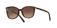 Thumbnail for Coach HC8271U Universal Fit Sunglasses, Dark Tortoise/Dark Brown Gradient Polarized, 57 mm