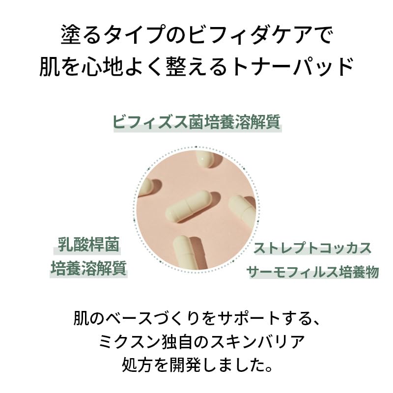 mixsoon Bifida Toner Pad,Moisture Barrier, Bifida Ferment Lysate, Rayon Sponge Pad (250ml/8.45fl.oz/120 Sheets)