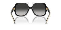 Thumbnail for COACH Women's HC8395F Low Bridge Fit Square Sunglasses, Black/Grey Gradient, 56 mm
