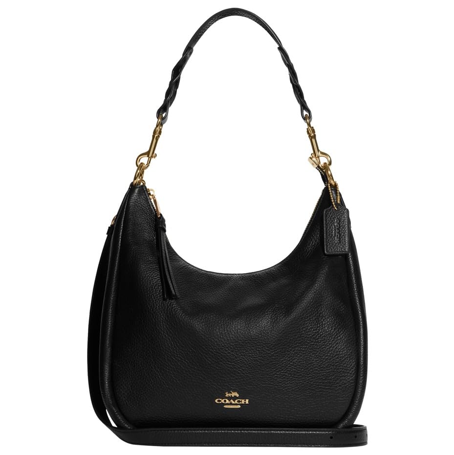 Buy COACH Jules Hobo Shoulder Bag, Black Online - DistaUSA