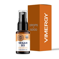 Thumbnail for Vimergy Vegan D3 – Benefits Immune Function* – USDA Certified Organic, Vegan, Gluten-Free – 1000IU/Servings, 96 Servings