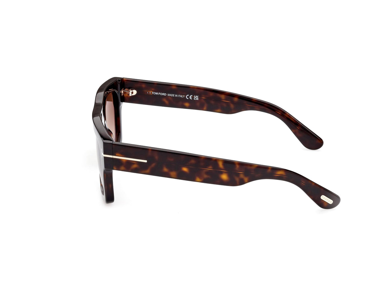 Tom Ford FAUSTO FT 0711 Dark Havana/Light Brown Shaded 53/20/145 unisex Sunglasses