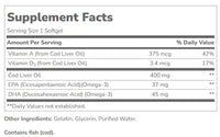 Thumbnail for 21st Century Norwegian Cod Liver Oil, 400 mg, 110 Softgels