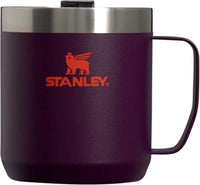 Thumbnail for Stanley Stay-Hot Camp Mug 12 oz | Press Fit Drink Through Lid | Cup for Coffee, Tea and Drinks | Insulated Stainless Steel Coffee Mug | BPA-Free | Plum