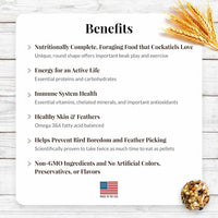 Thumbnail for LAFEBER'S Classic Nutri-Berries Pet Bird Food, Made with Non-GMO and Human-Grade Ingredients, for Cockatiels (4 lb)