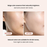 Thumbnail for TIRTIR Mask Fit Tone Up Essence | Tinted Moisturizer, All-in-one base, Glass skin look, Deep Hydration, Long-lasting, Natural Coverage, Lightweight, Make-up free look, 1.01 fl.oz. (Beige)