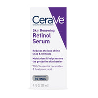 Thumbnail for CeraVe Anti Aging Retinol Serum For Face, Encapsulated Retinol With Hyaluronic Acid, Niacinamide & Ceramides, Smooths Wrinkles & Fine Lines, Gentle Skin Brightening Serum, Fragrance Free, 1 Oz