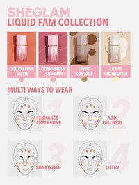 Thumbnail for Sheglam Color Bloom Liquid Blush Makeup for Cheeks Matte Finish - Devoted