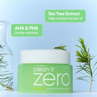 Thumbnail for BANILA CO Clean it Zero Pore Clarifying Cleansing Balm | Korean Makeup Remover, Cleansing Oil, Facial Cleanser for Oily and Acne Prone Skin | Vegan | Made with AHA-PHA & Tea Tree (100ml / 3.38 fl. oz)