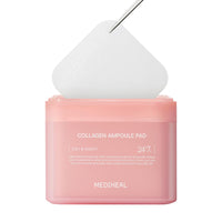Thumbnail for MEDIHEAL Collagen Ampoule Facial Toner Pads - Collagen & Ceramide - Skin Firming & Restore Elasticity & Deep Hydration - Tighten Wrinkles & Lines - Vegan Eco Silk Fabric