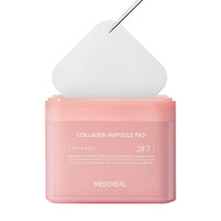 Thumbnail for MEDIHEAL Toner Pads [Collagen] - Ampoule Toner Pad with Collagen & Ceramide - Skin Firming & Restore Elasticity & Deep Hydration - Tighten Wrinkles & Lines - Vegan Moisturizing Fabric (100 Count) s