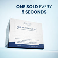 Thumbnail for Clean Skin Club Clean Towels XL™, 100% USDA Biobased Face Towel, Disposable Face Towelette, Eczema Association Accepted, Makeup Remover Dry Wipes, Ultra Soft, 50 Ct, 1 Pack