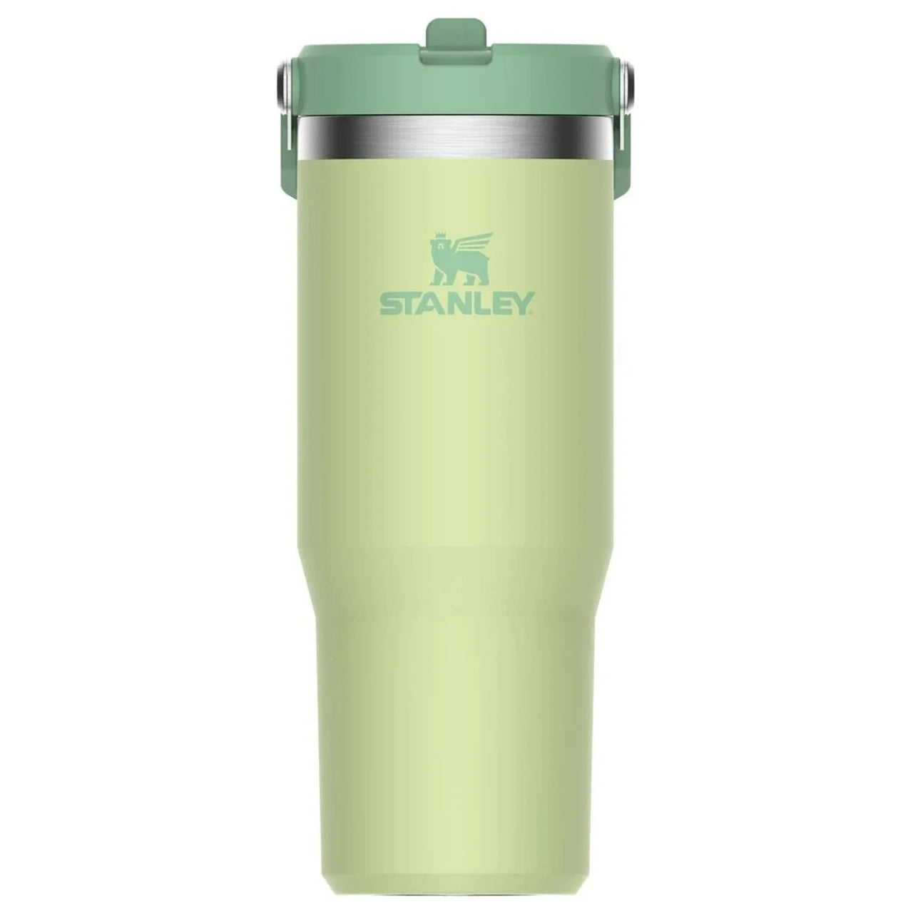Stanley IceFlow Flip Straw Tumbler with Handle 30 oz | Twist On Lid and Flip Up Straw | Leak Resistant Water Bottle | Insulated Stainless Steel |BPA-Free | Citron