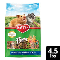 Thumbnail for Kaytee Fiesta Hamster & Gerbil Food, Nutritious and Fun Blend, Supports Dental Health and Digestion, 4.5 pounds