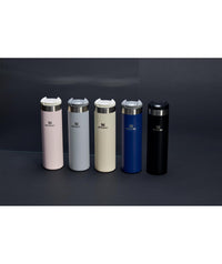 Thumbnail for Stanley AeroLight Transit Bottle 20 oz | Locking Drink Through Lid | Leak Resistant Water Bottle or Coffee Travel Mug | Lightweight Insulated Stainless Steel | BPA-Free | Black