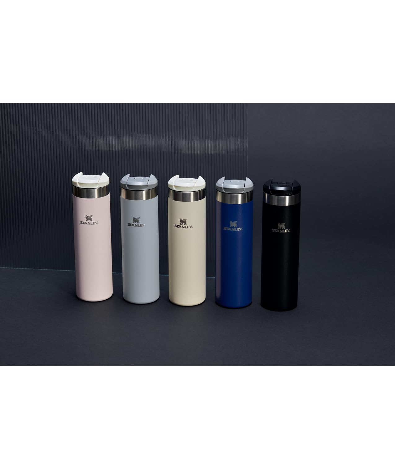 Stanley AeroLight Transit Bottle 20 oz | Locking Drink Through Lid | Leak Resistant Water Bottle or Coffee Travel Mug | Lightweight Insulated Stainless Steel | BPA-Free | Shale