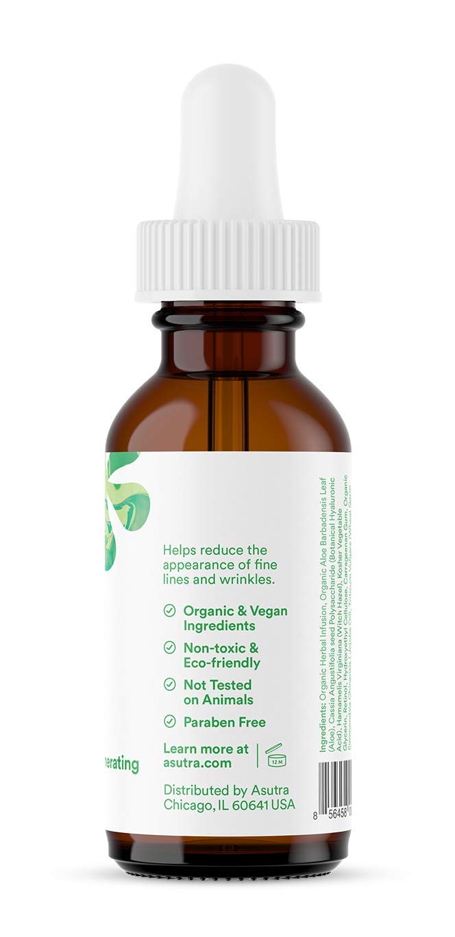 ASUTRA 2.5% Retinol Serum, 1 fl oz (Pack of 2) - Hyaluronic Acid, Vitamin E, Wheat Germ, Aloe, & Jojoba Oil, Plumping Face Serum
