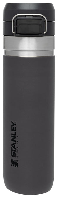 Thumbnail for Stanley Quick Flip GO Water Bottle 24 oz | Push Button Lid | Leakproof and Packable for Travel and Sports | Insulated Stainless Steel | BPA-Free | Charcoal
