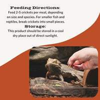 Thumbnail for Fluker's Freeze Dried Crickets, Ideal for Reptiles, Birds, and Fish, Packed with Protein and Essential Nutrients, 1.2 oz