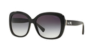 Thumbnail for Coach HC8158 Sunglasses, Black/Grey Gradient, 58 mm