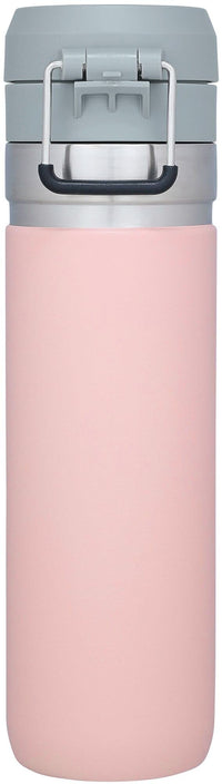 Thumbnail for Stanley Quick Flip GO Water Bottle 24 oz | Push Button Lid | Leakproof and Packable for Travel and Sports | Insulated Stainless Steel | BPA-Free | Blush