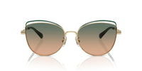 Thumbnail for COACH Sunglasses HC 7162 942913 Cr621 Shiny Light Gold/Pine