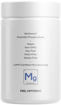 Thumbnail for Codeage Liposomal Magnesium Glycinate Supplement - Magnesium Bisglycinate Pills - BioPerine Black Pepper - Liposomal Delivery - Non-GMO, Gluten-Free Mineral - 120 Capsules