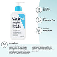 Thumbnail for CeraVe SA Lotion for Rough & Bumpy Skin, Vitamin D, Hyaluronic Acid, Lactic Acid & Salicylic Acid Lotion, Fragrance Free & Allergy Tested, 8 Ounce