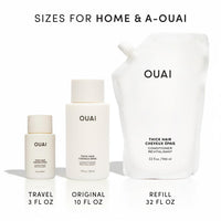 Thumbnail for OUAI Thick Hair Conditioner Refill - Moisturizing Conditioner for Dry, Frizzy Hair - Keratin, Marshmallow Root, Shea Butter and Avocado Oil - Paraben, Phthalate & Sulfate Free (32 Oz)