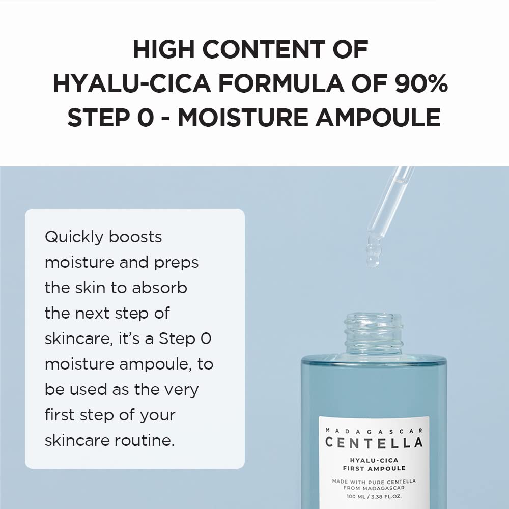 SKIN1004 Hyalu-CICA First Ampoule 3.38 fl. oz, 100ml, Soothing Hydration Dry Skin