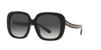 Thumbnail for Coach HC8323U Universal Fit Sunglasses, Black/Light Grey Black Gradient, 56 mm