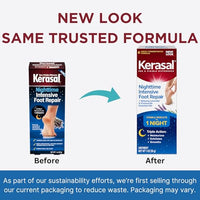 Thumbnail for Kerasal Nighttime Intensive Foot Repair, Skin Healing Ointment for Cracked Heels and Dry Feet, 1 oz (Packaging May Vary)