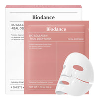 Thumbnail for BIODANCE Bio-Collagen Real Deep Mask, Hydrating Overnight Hydrogel Face Mask, Pore Minimizing, Elasticity, Plumping Improvement, Korean Skin Care | 1.19oz(34g) x 4ea