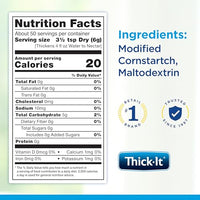 Thumbnail for Thick-It Original Food & Beverage Thickener, Flavorless Powder for Dysphagia (IDDSI), Digestible Swallowing Aid, Easy-to-Mix & Instant Dissolve, Used in Hot & Cold Food, 10 oz Canister