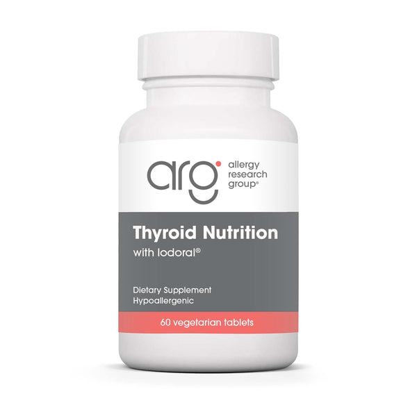 Allergy Research Group Thyroid Nutrition with Iodoral - Thyroid Support for Men & Women, Thyroid Complex Supplement, Thyroid Health, Iodine - 60 Count