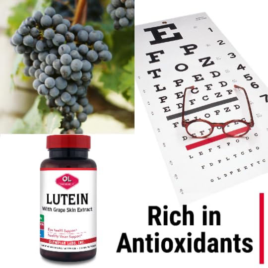 Olympian Labs Lutein 20 mg, 60 Capsules Formulated with FloraGLO and Grape Skin Extract, Supporting Healthy Vision and Eye Function