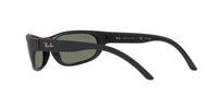 Thumbnail for Ray-Ban Men's RB4033 Predator Rectangular Sunglasses, Matte Black/Polarized Green, 60 mm