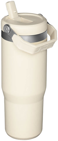 Thumbnail for STANLEY IceFlow Flip Straw Tumbler with Handle 30 oz | Twist On Lid and Flip Up Straw | Leak Resistant Water Bottle | Insulated Stainless Steel |BPA-Free | Cream