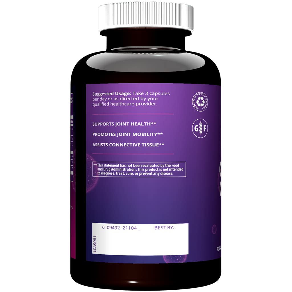 MRM Nutrition Glucosamine Chondroitin MSM - Joint Support Supplement with Glucosamine Sulfate, Chondroitin Sulfate & MSM for Cartilage & Mobility Health, for Women & Men, Gluten Free - 30 Servings