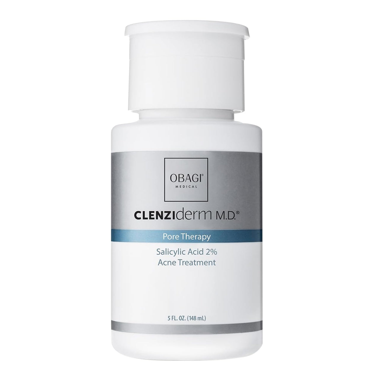 Obagi CLENZIderm M.D. Pore Therapy Exfoliating BHA Toner - Unclogs Pores with 2% Salicylic Acid Acne Treatment – 5 oz