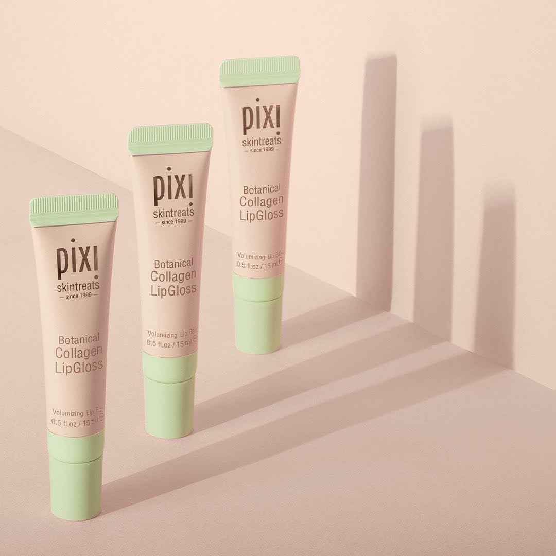 Pixi Botanical Collagen Lip Gloss | Nourishing and High Shine | 0.5 fl oz / 15 ml