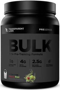 Thumbnail for Transparent Labs Bulk Black Pre Workout - Clinically Dosed, Sugar Free Preworkout for Men and Women with Beta Alanine Powder, Citrulline Malate, & Caffeine - 30 Servings, Cherry Kiwi