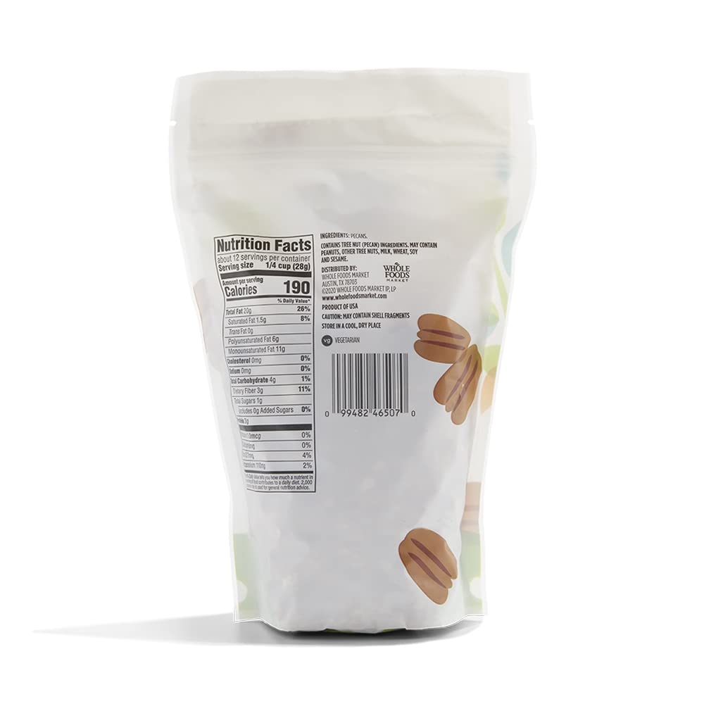 365 by Whole Foods Market, Pecan Halves, 12 Ounce