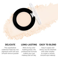 Thumbnail for HHLTOH Neutral Light Nude Beige White Single Matte Eye Shadow Palette Naked Eyeshadow Palette Makeup for Old Women de sombras de ojos Natural Vegan Eyeshadow for Eyes Long Lasting Naturing-Looking #11