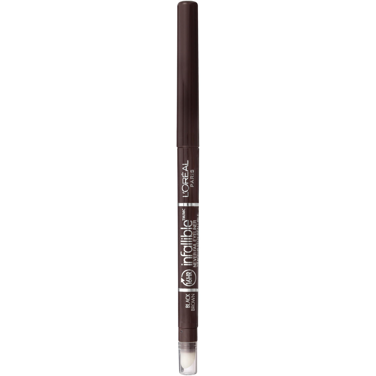 L'Oreal Paris Makeup Infallible Never Fail Original Mechanical Pencil Eyeliner with Built in Sharpener, Black Brown, 0.008 oz., 1 Count
