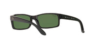 Thumbnail for Ray-Ban RB4151 Rectangular Sunglasses, Black/Polarized Green, 59 mm