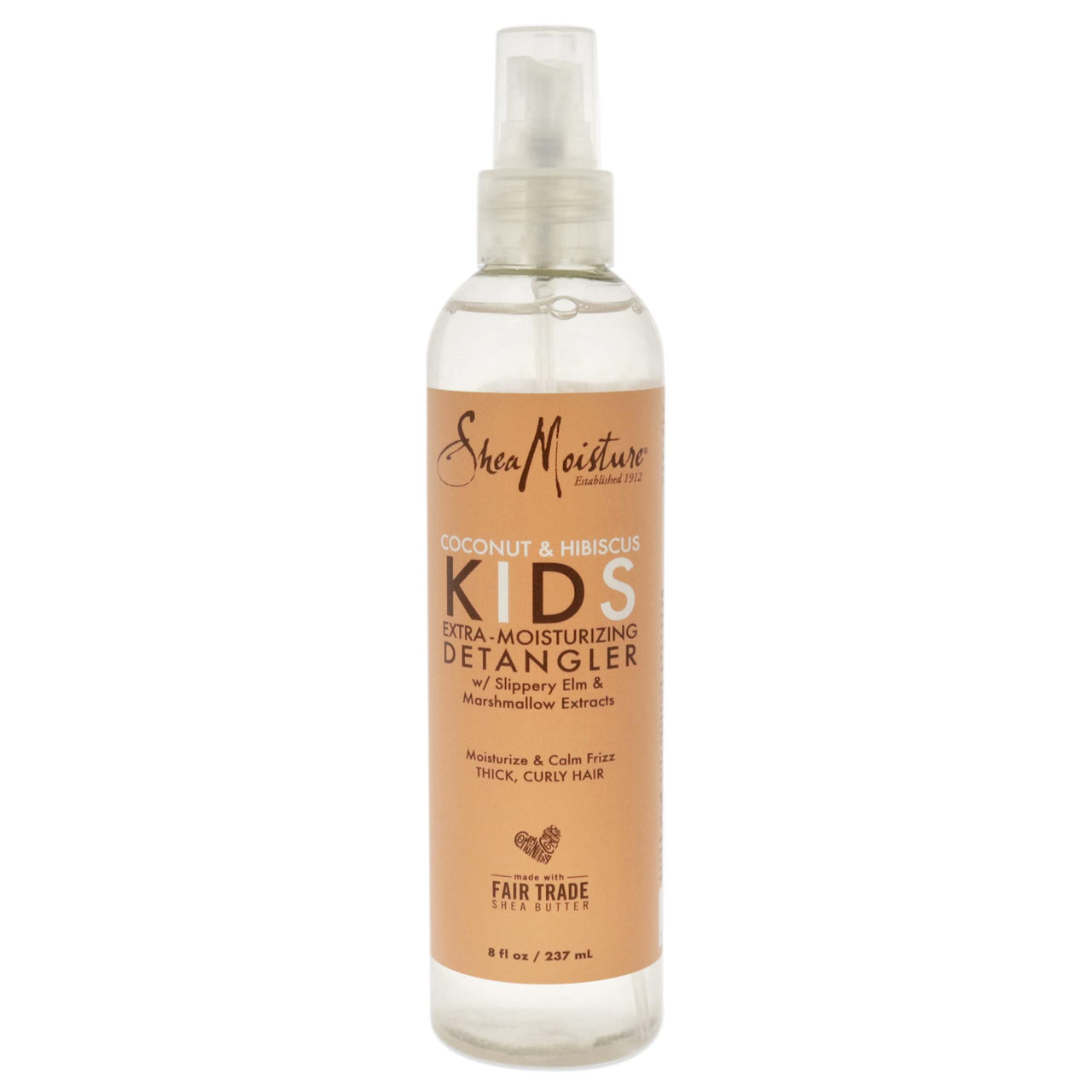 SheaMoisture Kids Detangler for Curly Hair, Extra Moisturizing Coconut & Hibiscus with Shea Butter, 8 oz